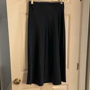 Zeagoo Elegant Navy Maxi Skirt